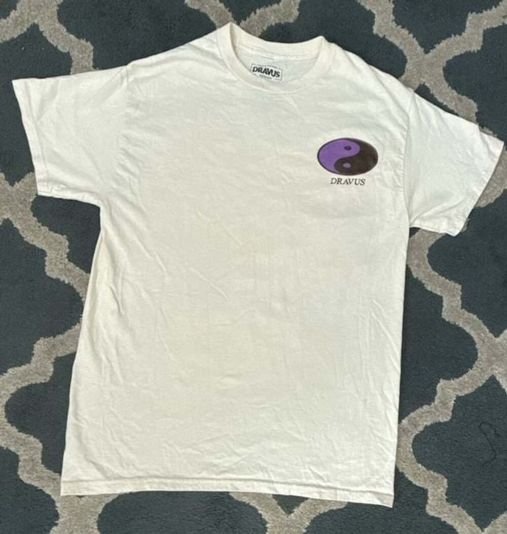 Dravus Bonsai Tree T-Shirt Size Medium Here And Now Yin Yang White